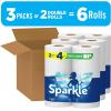 imageSparkle PickASize Paper Towels 24 Double Rolls  48 Regular Rolls Everyday Value Paper Towel with Full and Half Sheets110 sheet 3 Packs of 2