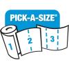 imageSparkle PickASize Paper Towels Spirited Prints 2 Double Rolls Strong 2 Ply Towels for Kitchen Cleanup and Everyday Messes2 Giant Rolls